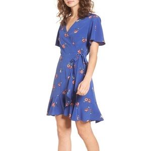 Lush Wrapped Floral Dress